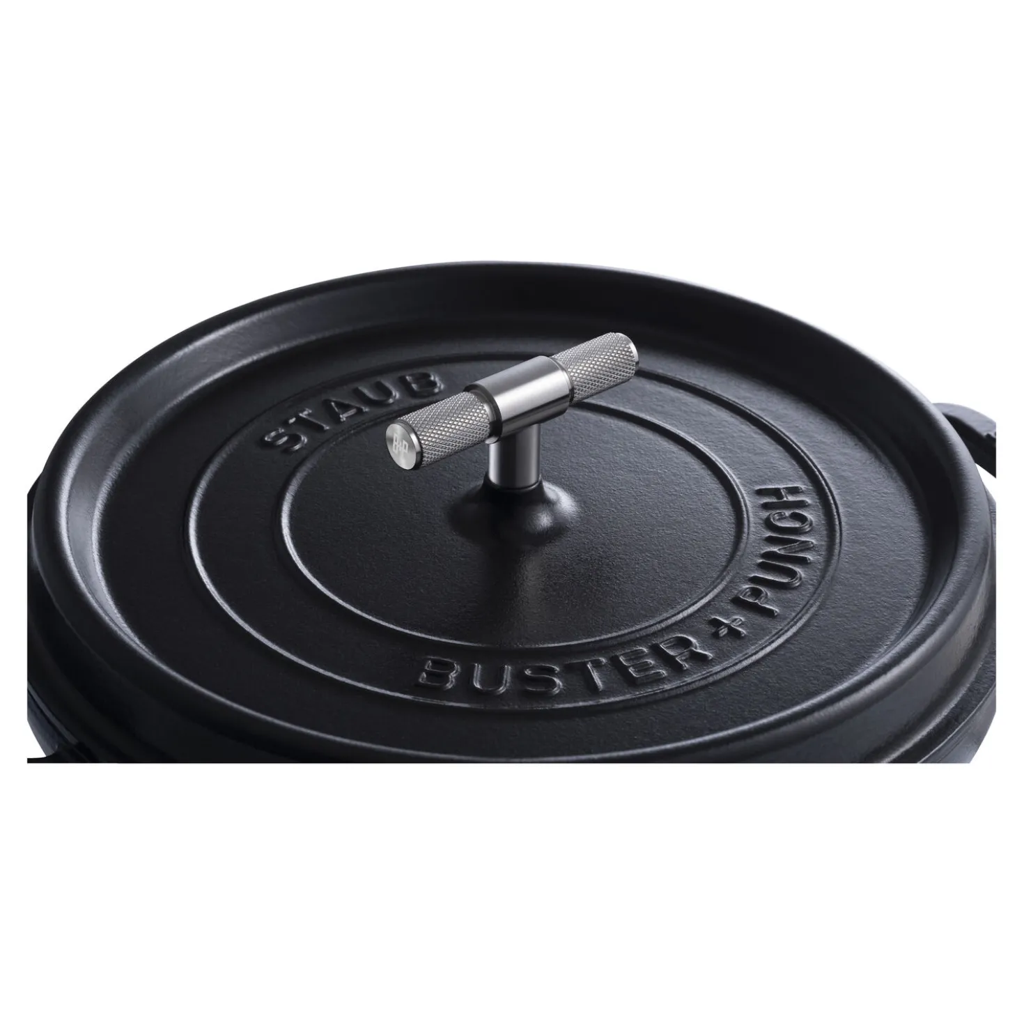 Cocotte Buster+Punch 28 cm, Rond(e), Noir mat, Fonte