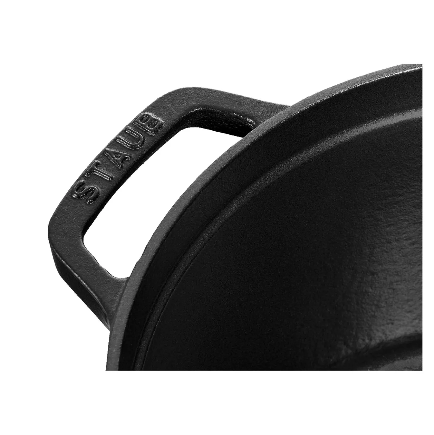 Cocotte haute 24 cm, Rond(e), Noir mat, Fonte