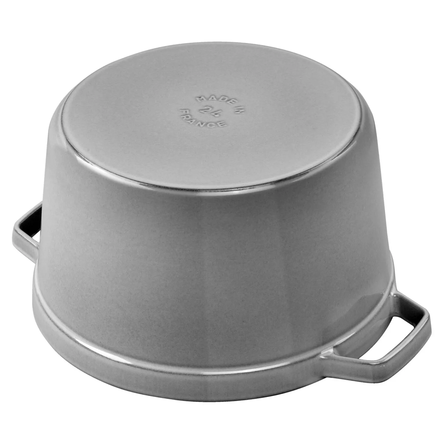 Cocotte profonde 24 cm, Rond(e), Gris graphite, Fonte