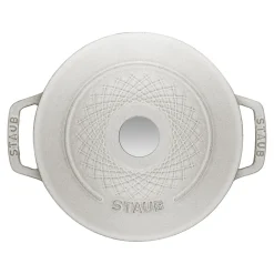 Cocotte twister 20 cm, Rond(e), Truffe blanche, Fonte
