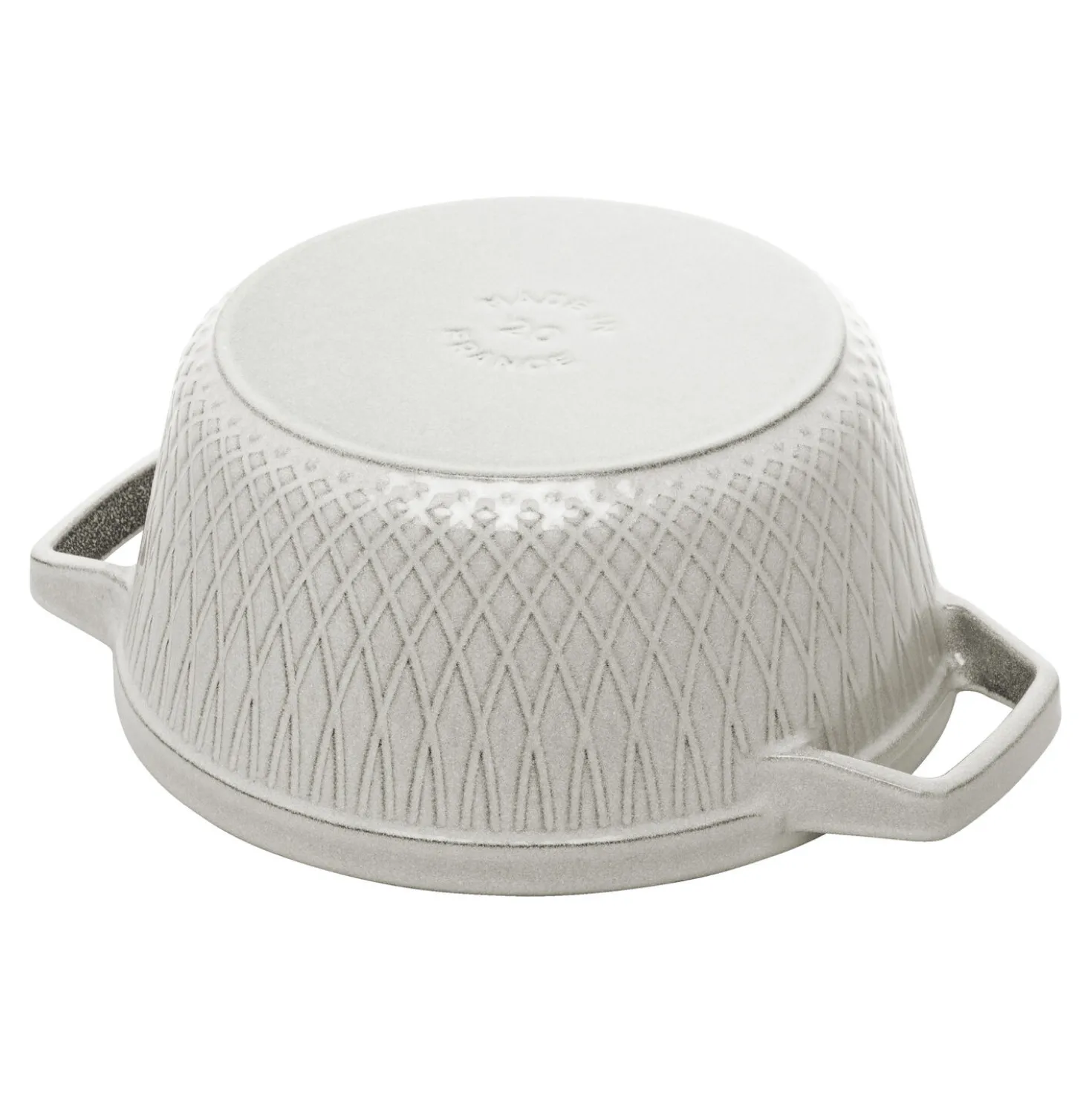 Cocotte twister 20 cm, Rond(e), Truffe blanche, Fonte