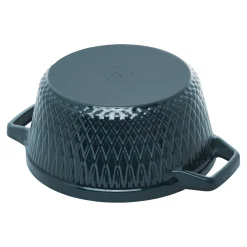 Cocotte twister 24 cm, Rond(e), La Mer, Fonte