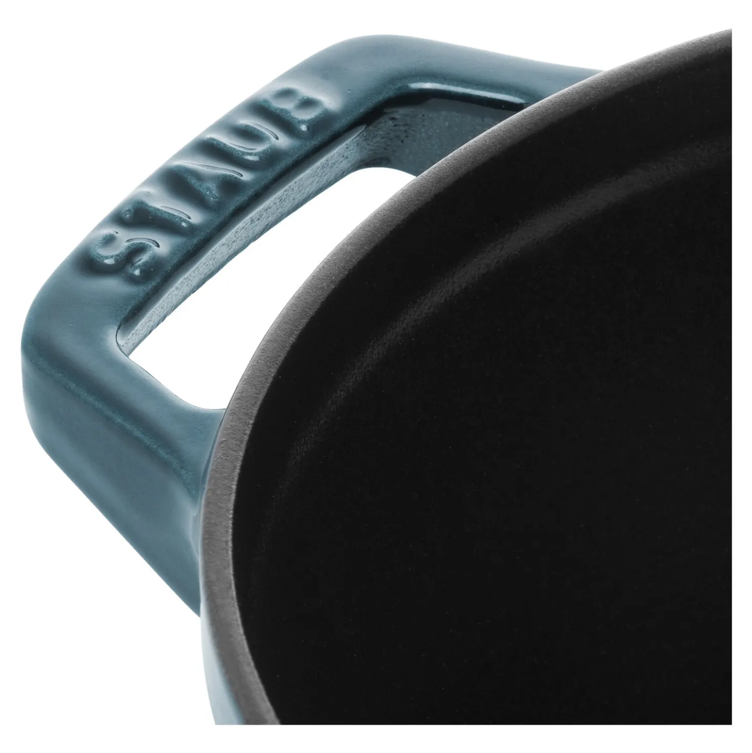 Cocotte twister 24 cm, Rond(e), La Mer, Fonte