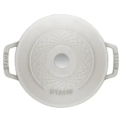 Cocotte twister 24 cm, Rond(e), Truffe blanche, Fonte