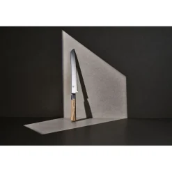 Couteau à pain 23 cm, Beige, tranchant dentelé