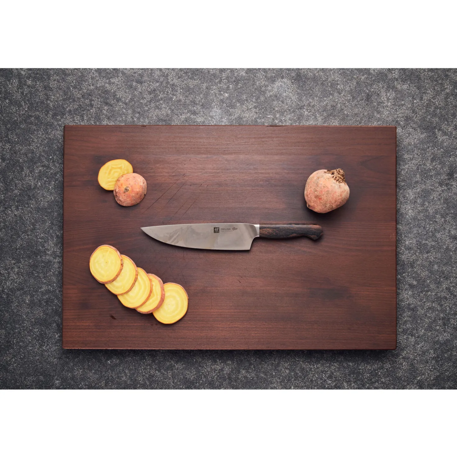 Couteau de chef 20 cm, Brun, Ziricote