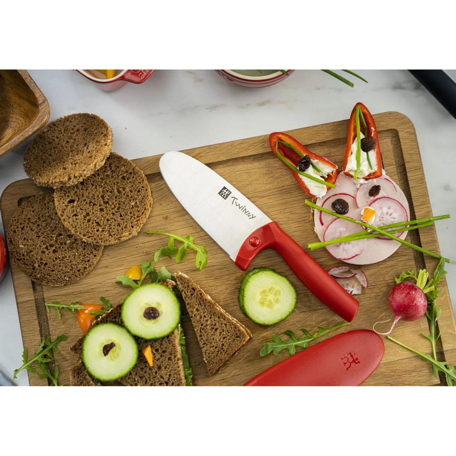Couteau de chef 10 cm, Rouge