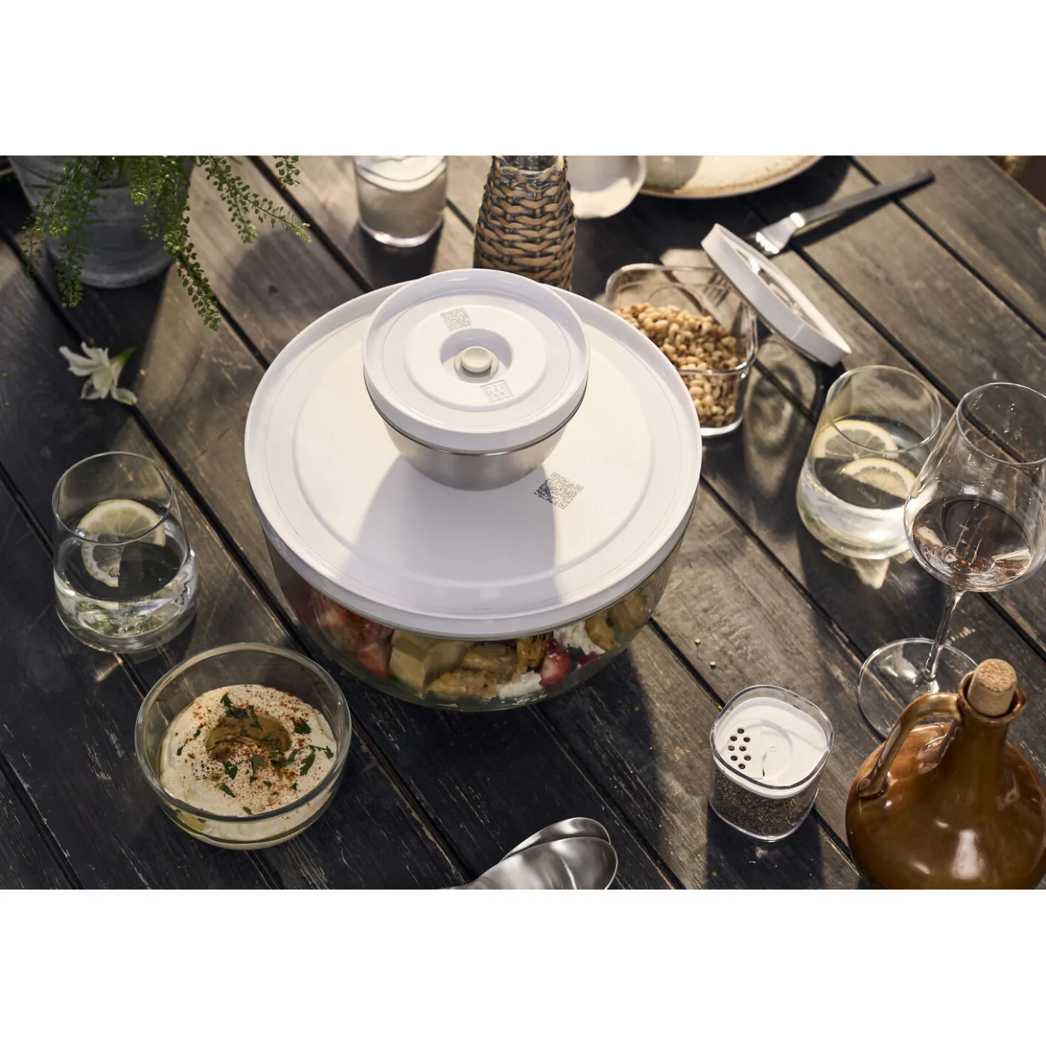Couvercle de bol sous vide S / 12 cm, Blanc