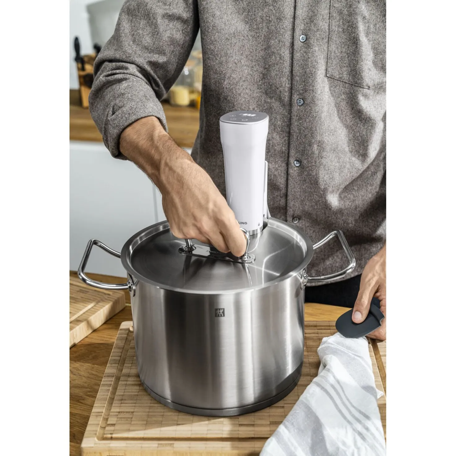 Couvercle sous vide 24 cm, Inox 18/10