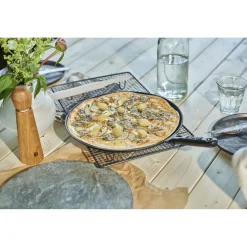 Crêpière 30 cm, Fonte, Noir brillant