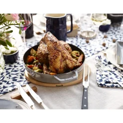 Dessous de plat magnétique 29 cm, Ovale, Hêtre