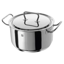 Ensemble de casseroles, 4-pcs. /16/20/24 cm, argent, Acier Inoxydable