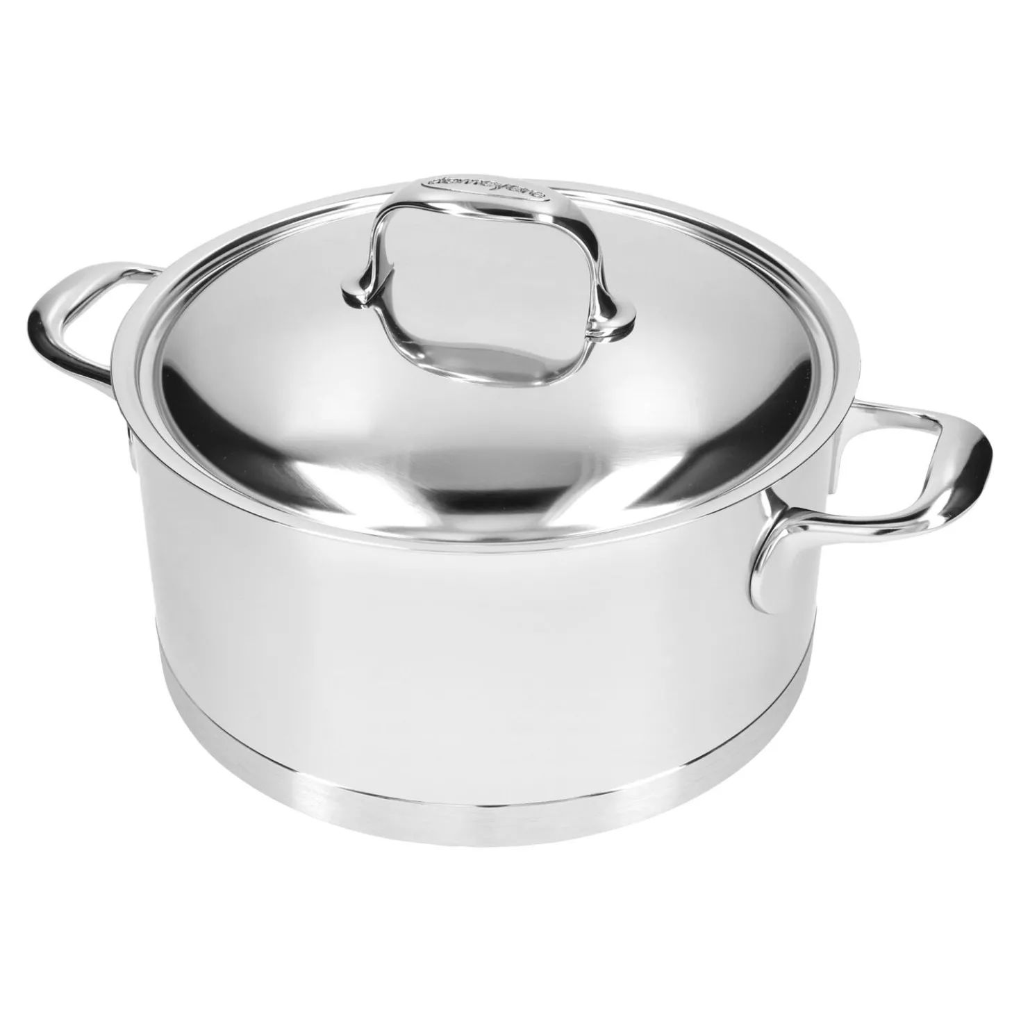 Faitout avec couvercle 24 cm, Inox 18/10