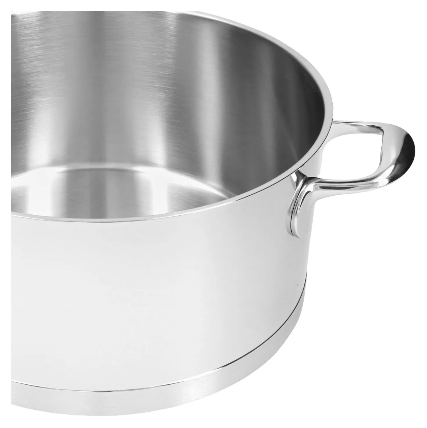 Faitout avec couvercle 28 cm, Inox 18/10