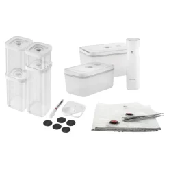 Fresh & Save Cube starterset, 13-pcs./S/M/L, blanc, Plastique