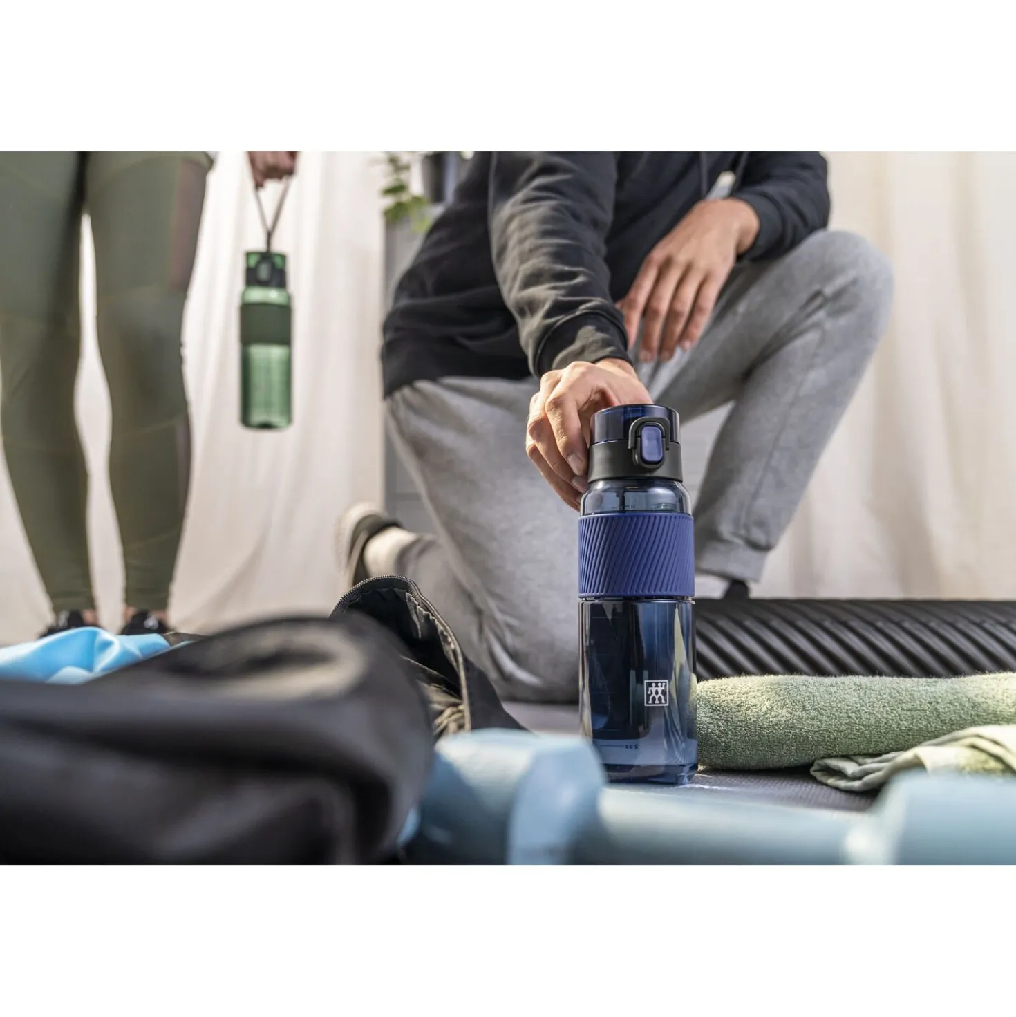 gourde, 680 ml, Tritan, Bleu intense