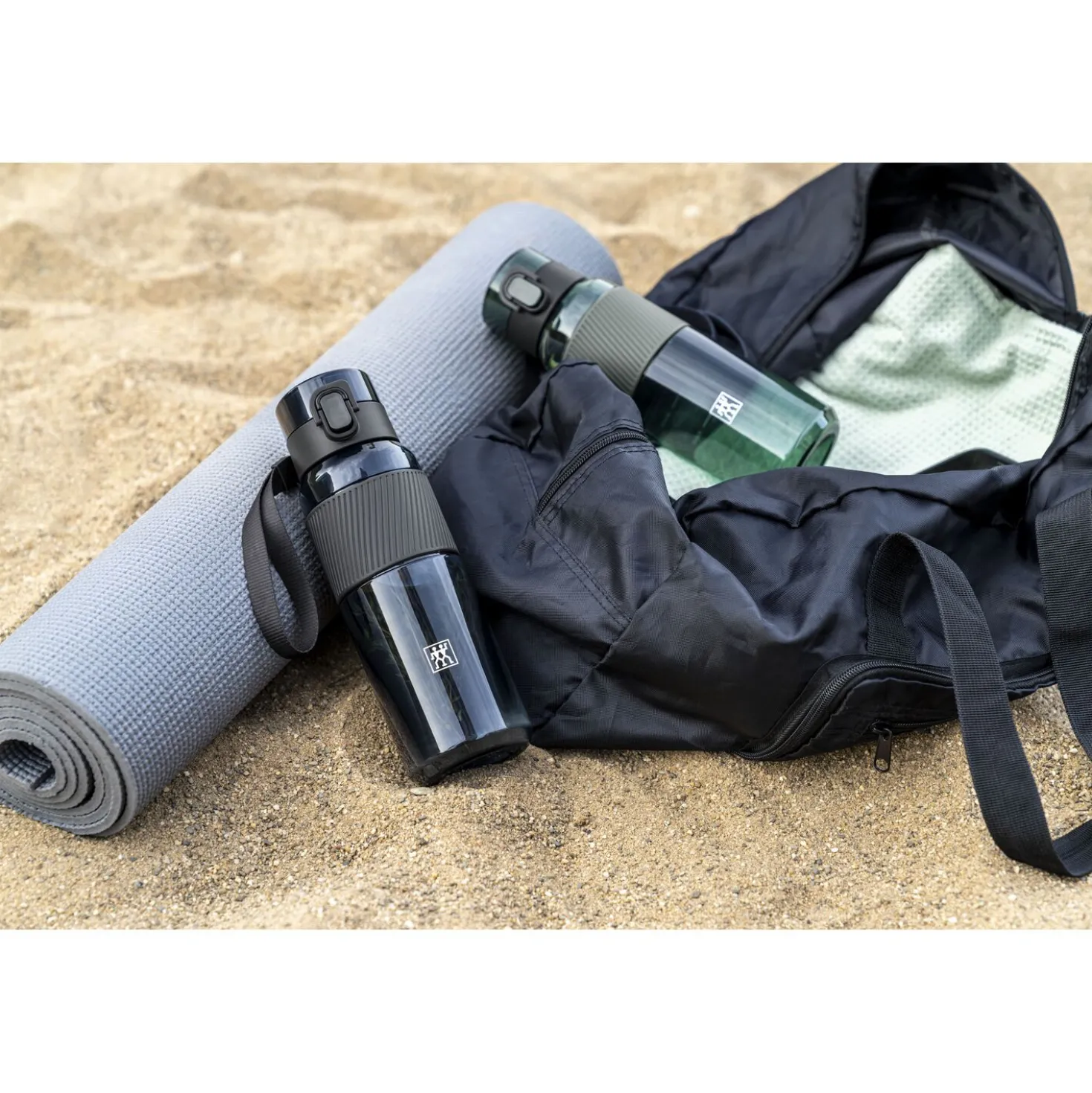 gourde, 680 ml, Tritan, Noir mat