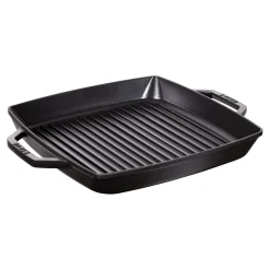 Gril 33 cm, Fonte, Noir mat