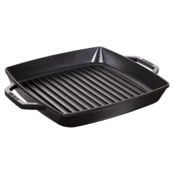 Gril 28 cm, Fonte, Noir mat