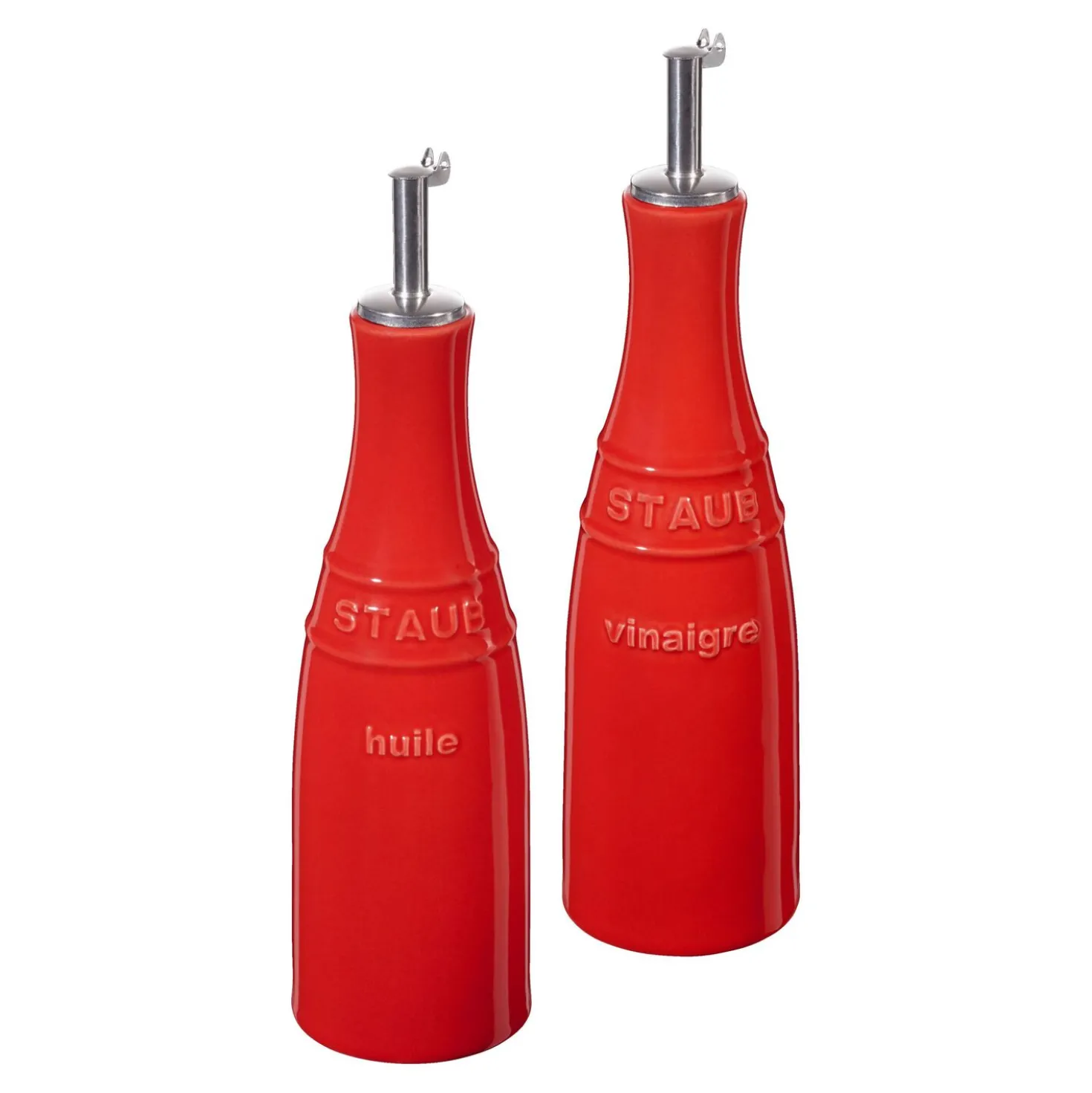 Huilier et vinaigrier 20 cm, Céramique, Cerise