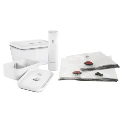 Kit de démarrage sous vide, Mélange / Verre L/lunch box M, 7-pcs, Blanc