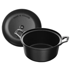 La Coquette 20 cm, Rond(e), Noir mat