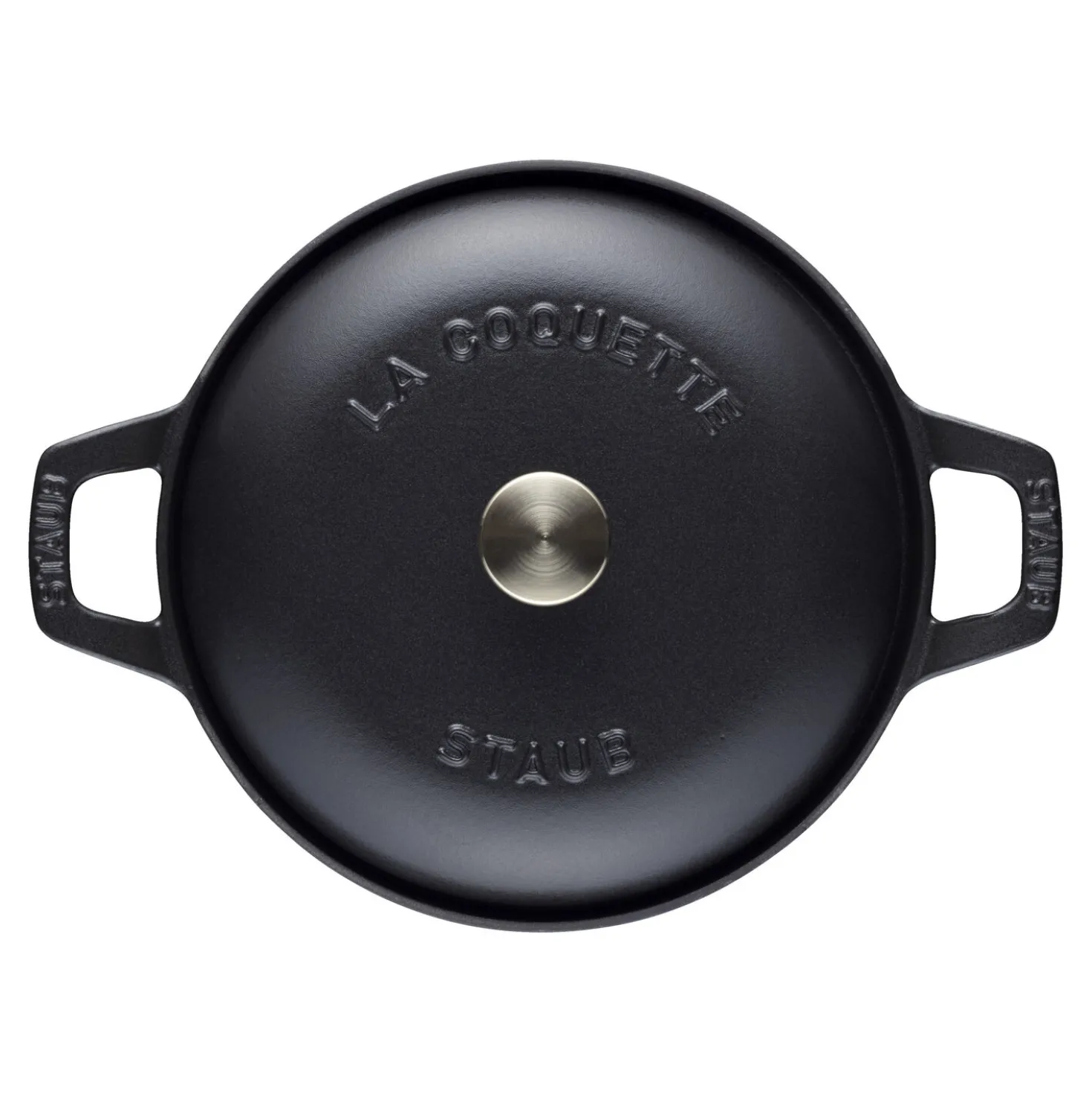 La Coquette 20 cm, Rond(e), Noir mat
