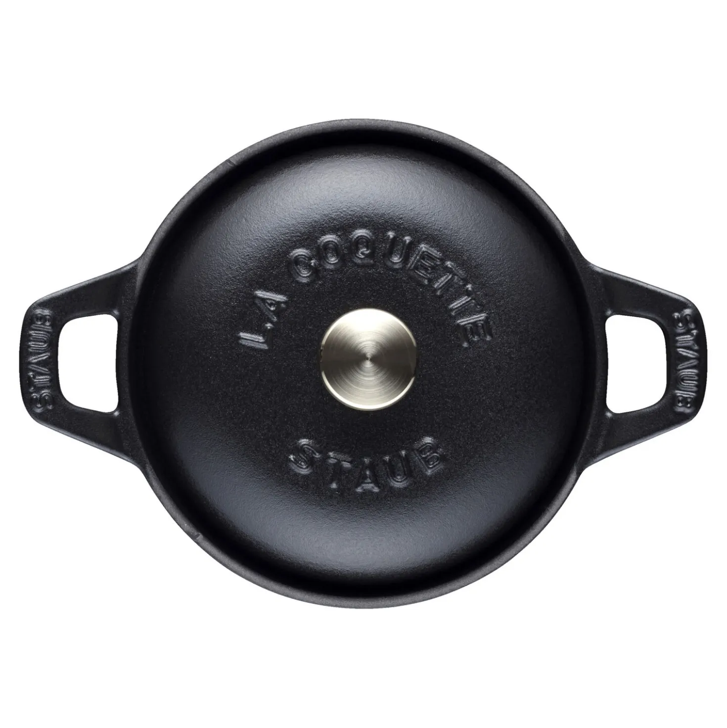 La Coquette 12 cm, Rond(e), Noir mat