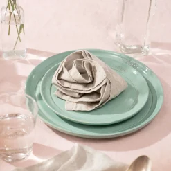 Lot de assiettes plates, 6-pcs. /15 cm, sauge, Céramique