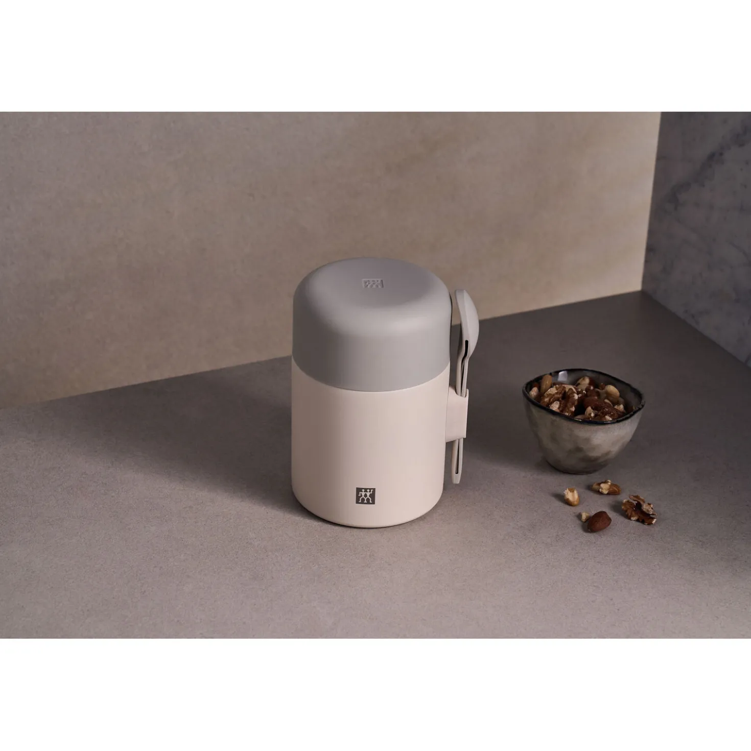 Lunch box isotherme, 600 ml, Acier inoxydable, Cream