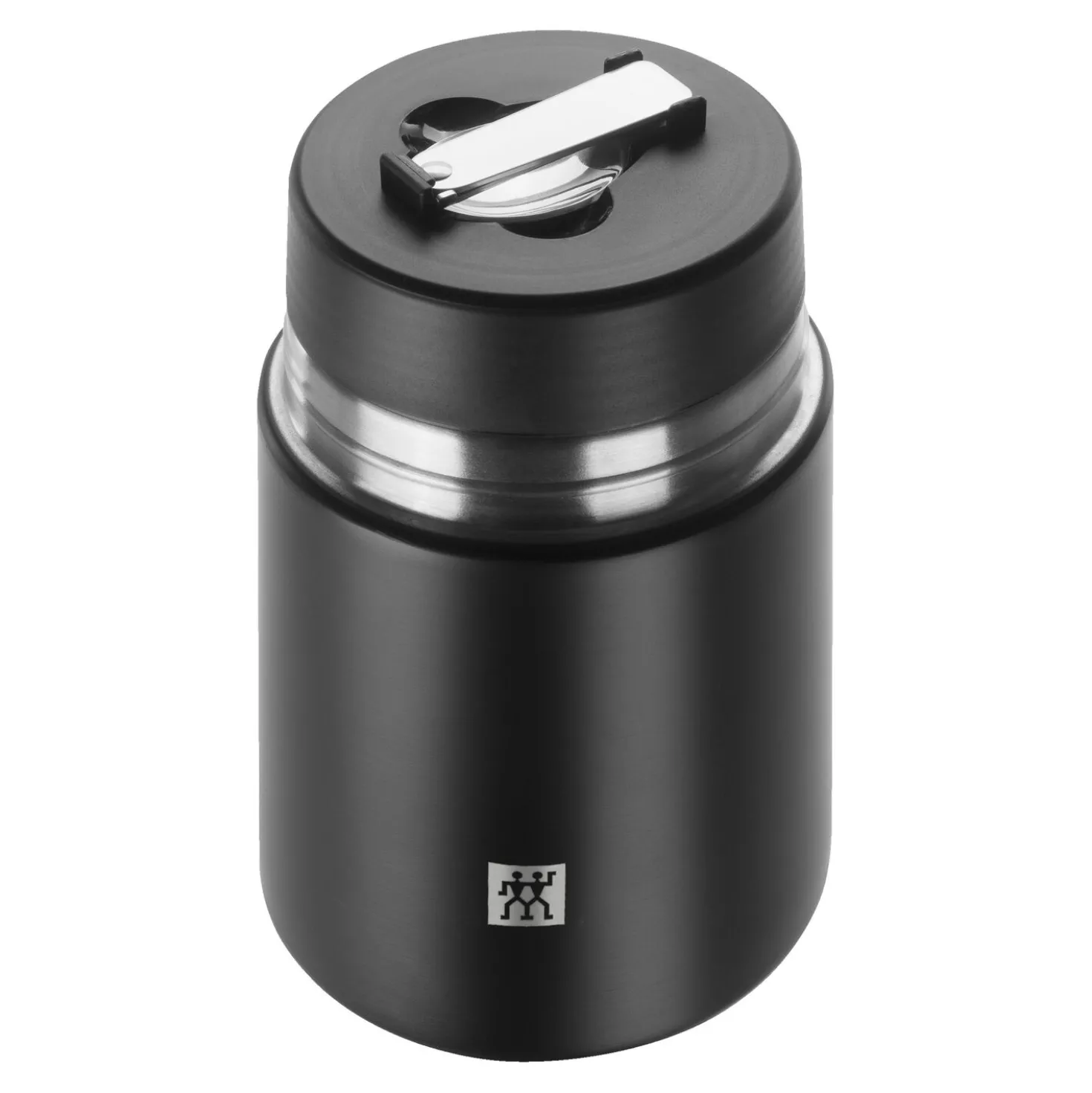 Lunch box isotherme, 700 ml, Acier inoxydable, Noir mat