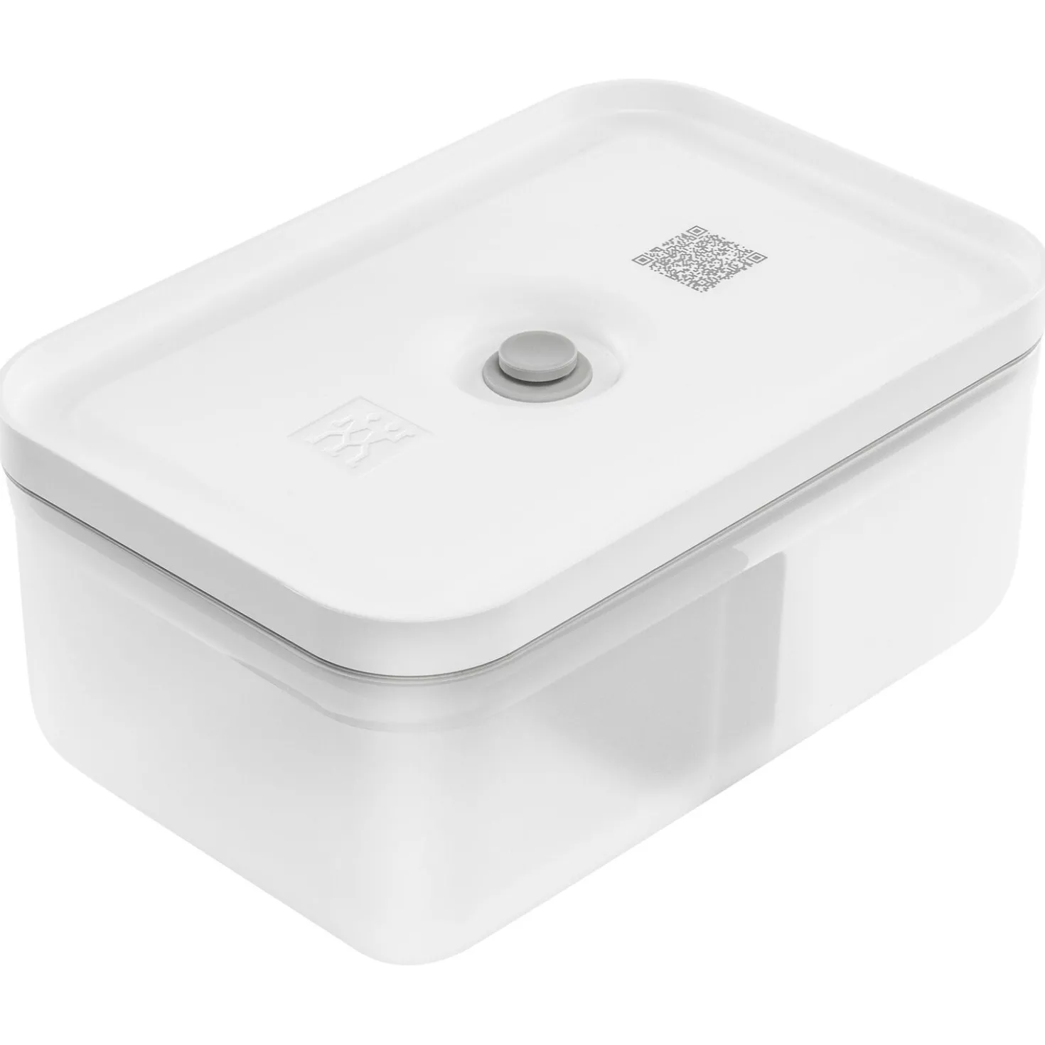 Lunch box L, Plastique, semi transparent-Gris