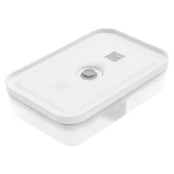 Lunch box L plate, Plastique, semi transparent-Gris