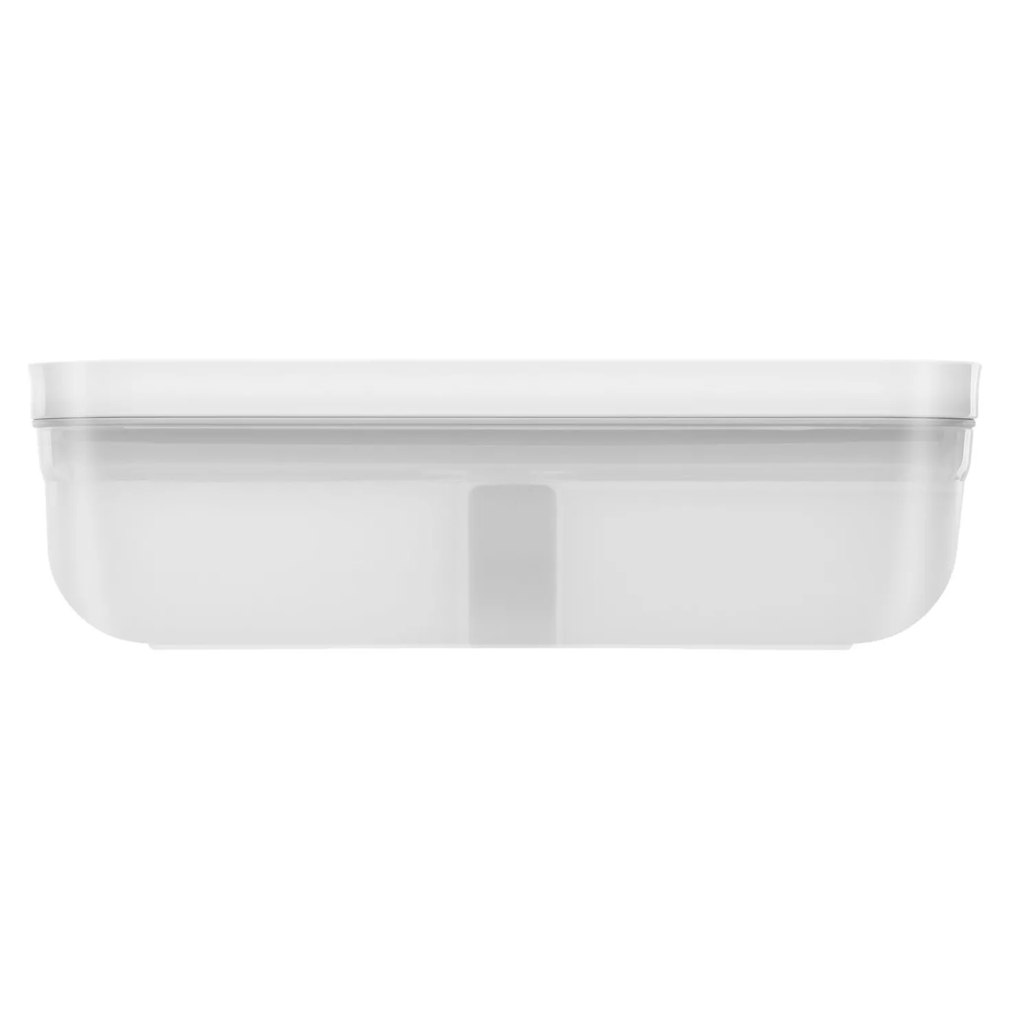 Lunch box L plate, Plastique, semi transparent-Gris