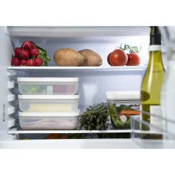 Lunch box L plate, Plastique, semi transparent-Gris