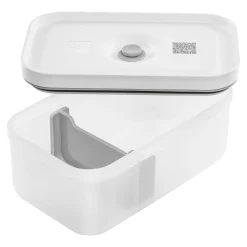 Lunch box M, Plastique, semi transparent-Gris
