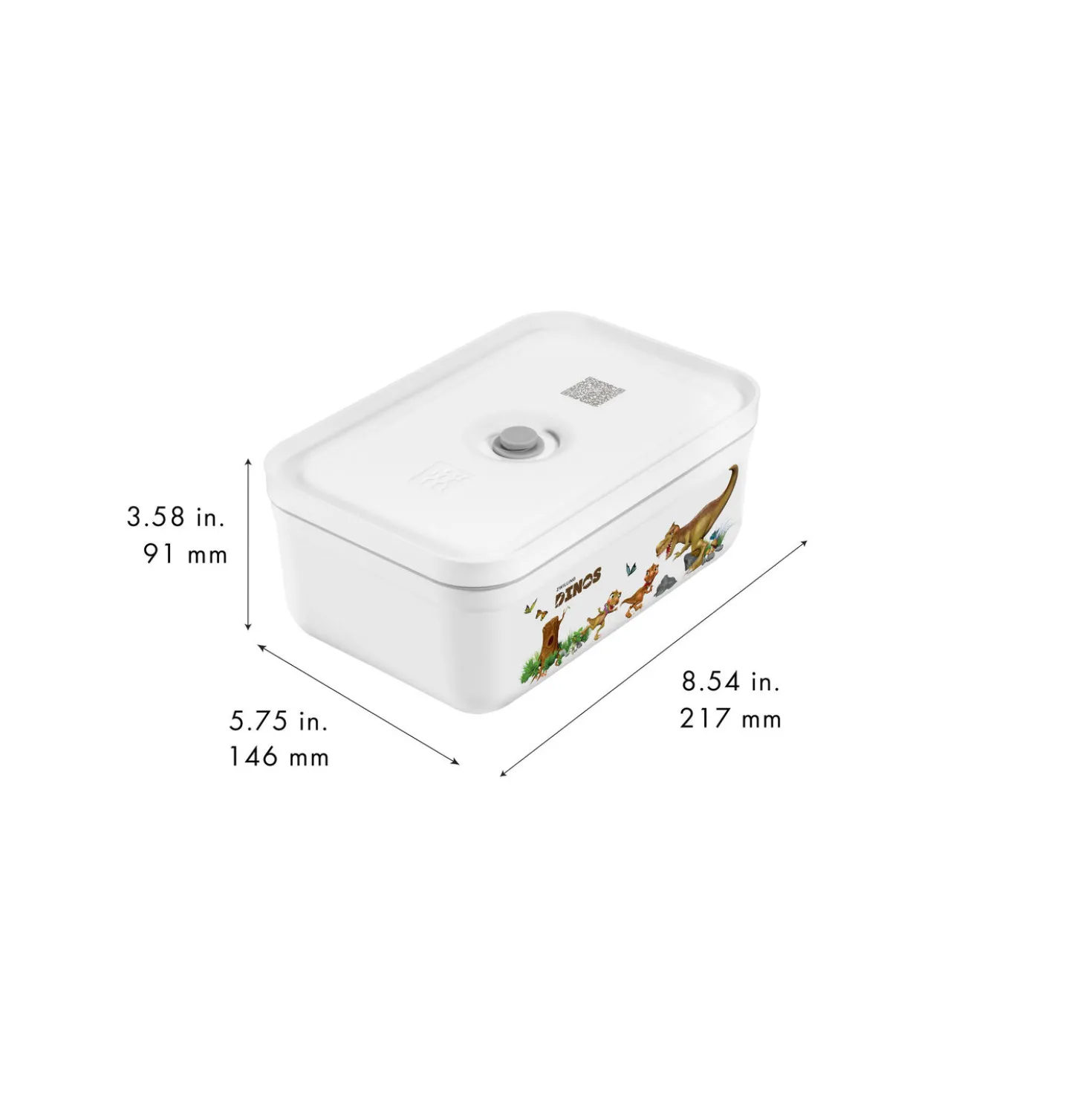 Lunch box sous-vide L, Plastique, Blanc-Gris