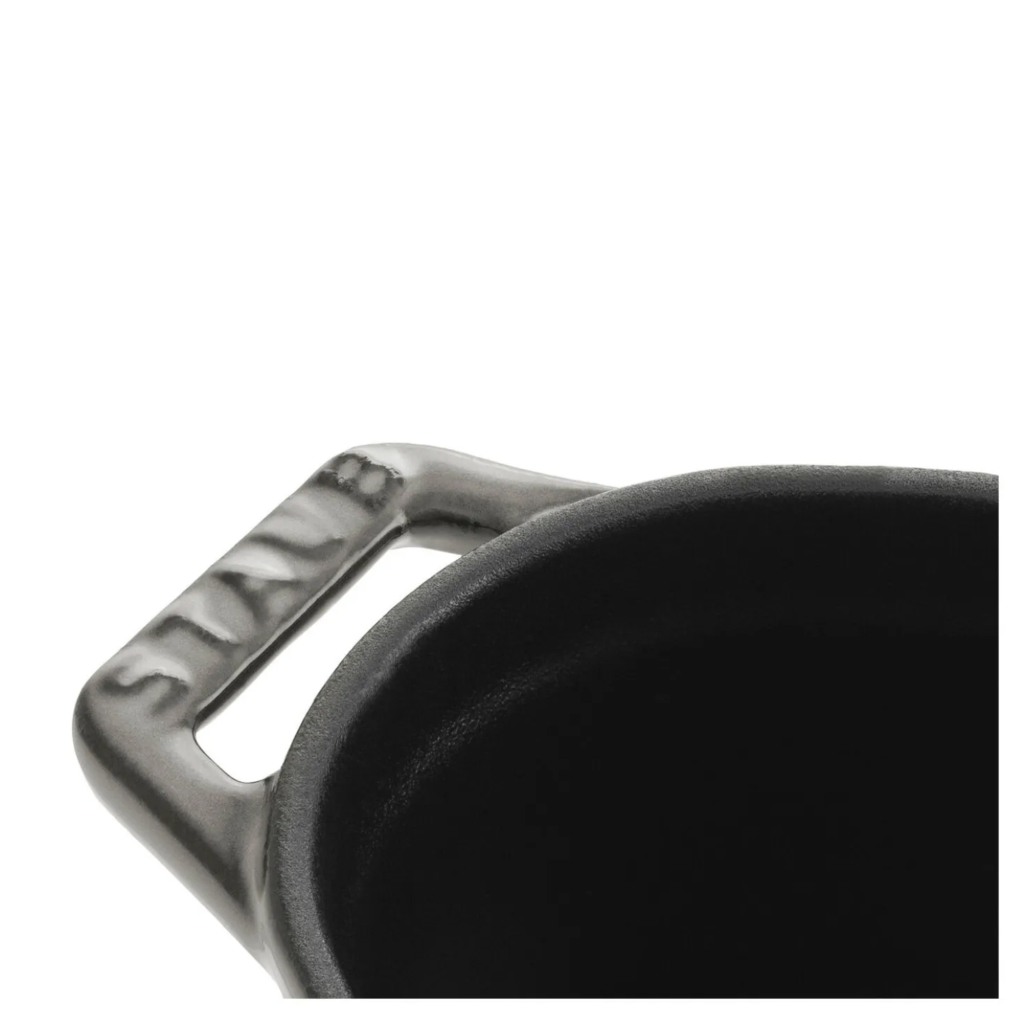 Mini Cocotte 11 cm, Ovale, Gris graphite, Fonte