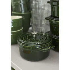 Mini Cocotte 10 cm, Rond(e), Basilic, Fonte