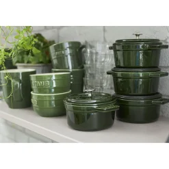 Mini Cocotte 10 cm, Rond(e), Basilic, Fonte