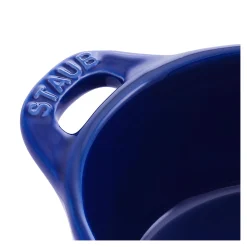 Mini Cocotte 10 cm, Rond(e), Bleu intense, Céramique