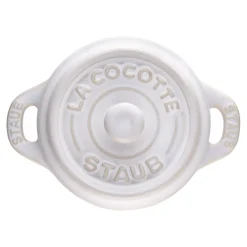 Mini Cocotte 10 cm, Rond(e), Blanc ivoire, Céramique