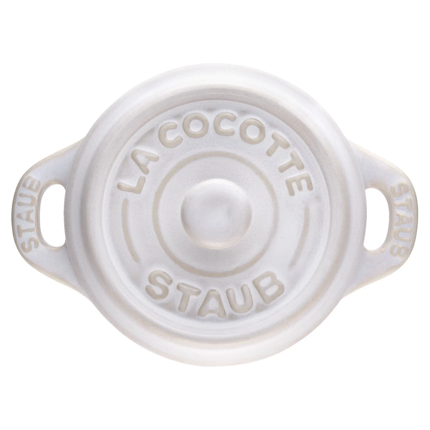 Mini Cocotte 10 cm, Rond(e), Blanc ivoire, Céramique