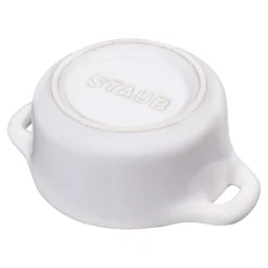 Mini Cocotte 10 cm, Rond(e), Blanc ivoire, Céramique