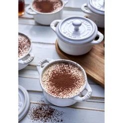 Mini Cocotte 10 cm, Rond(e), Blanc ivoire, Céramique
