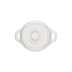Mini Cocotte 10 cm, Rond(e), Blanc, Céramique