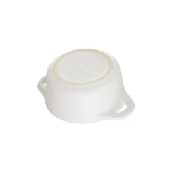 Mini Cocotte 10 cm, Rond(e), Blanc, Céramique
