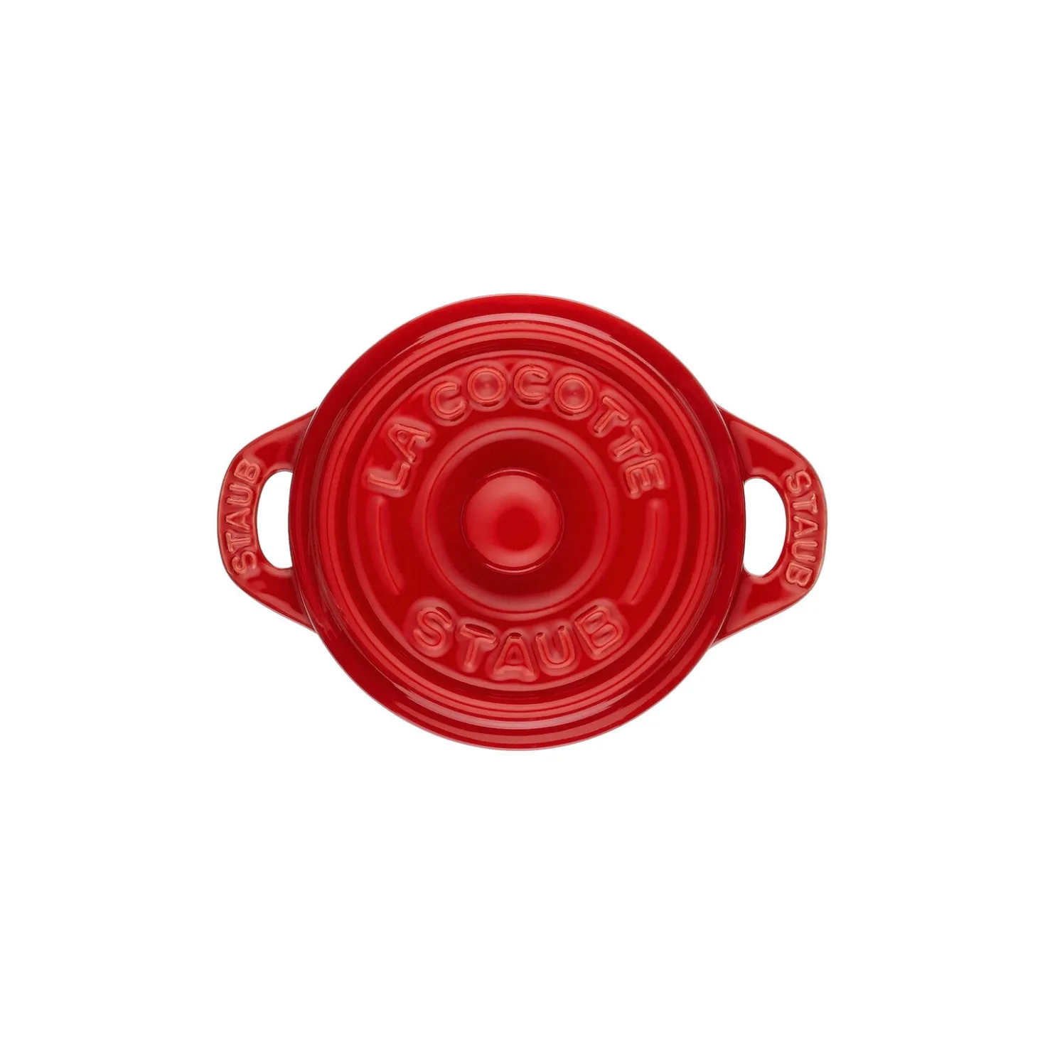 Mini Cocotte 10 cm, Rond(e), Cerise, Céramique