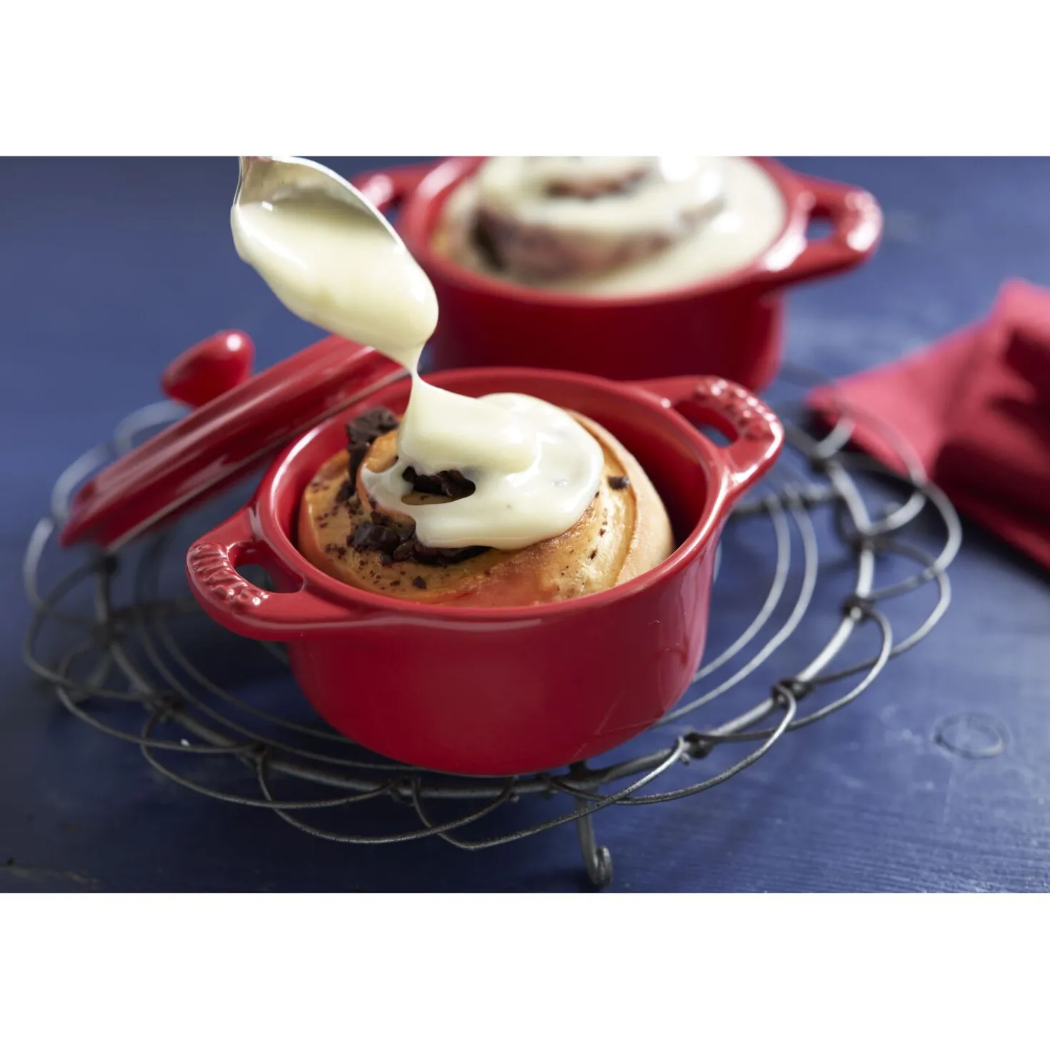 Mini Cocotte 10 cm, Rond(e), Cerise, Céramique