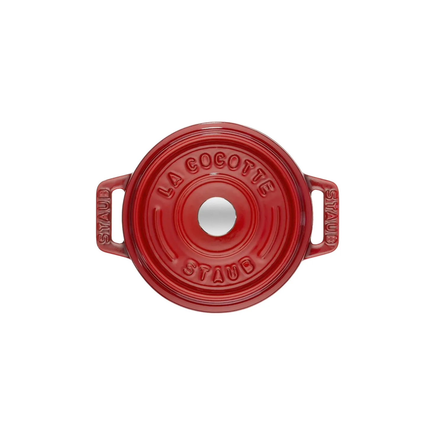 Mini Cocotte 10 cm, Rond(e), Cerise, Fonte